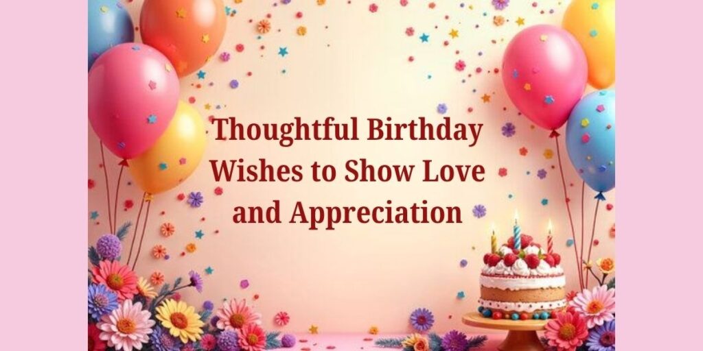 Thoughtful Birthday Wishes to Show Love and Appreciation