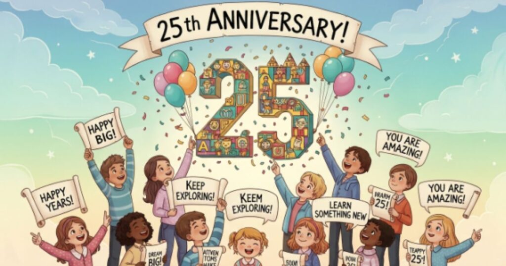 25th Anniversary Messages and Quotes for Children