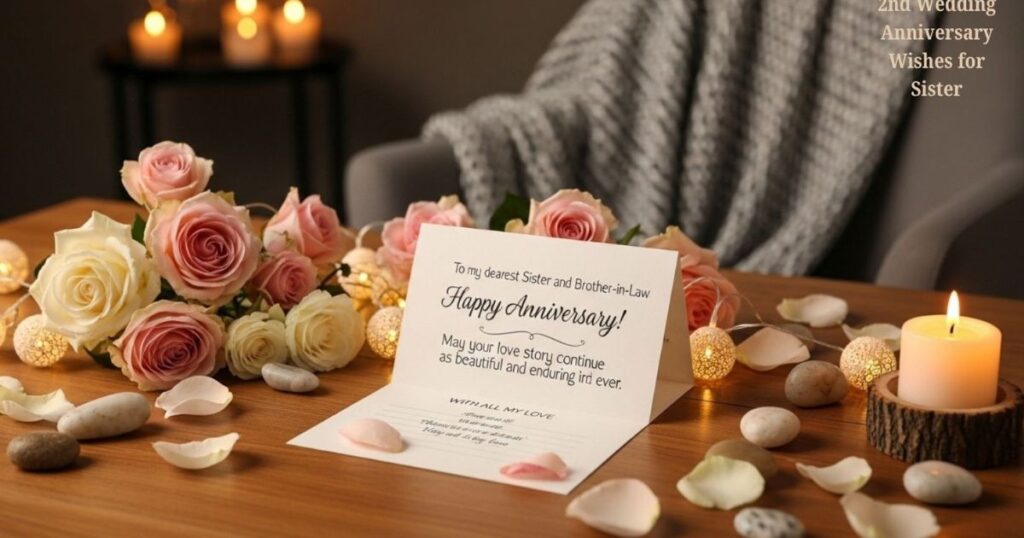 2nd Wedding Anniversary Wishes for Sister