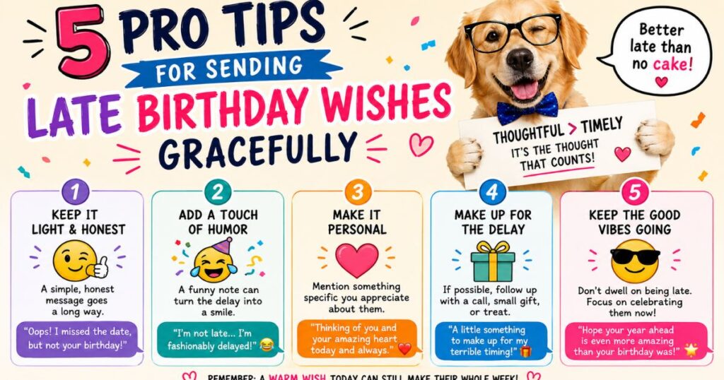 5 Pro Tips for Sending Late Birthday Wishes Gracefully