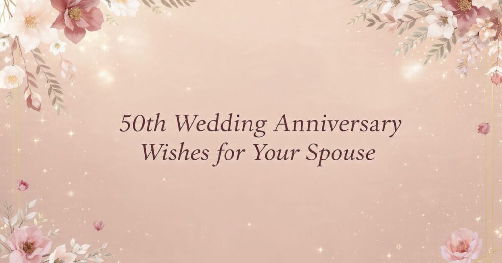 50th Wedding Anniversary Wishes for Your Spouse