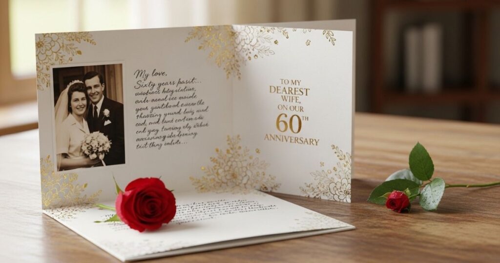 60th Wedding Anniversary Wishes for Wife