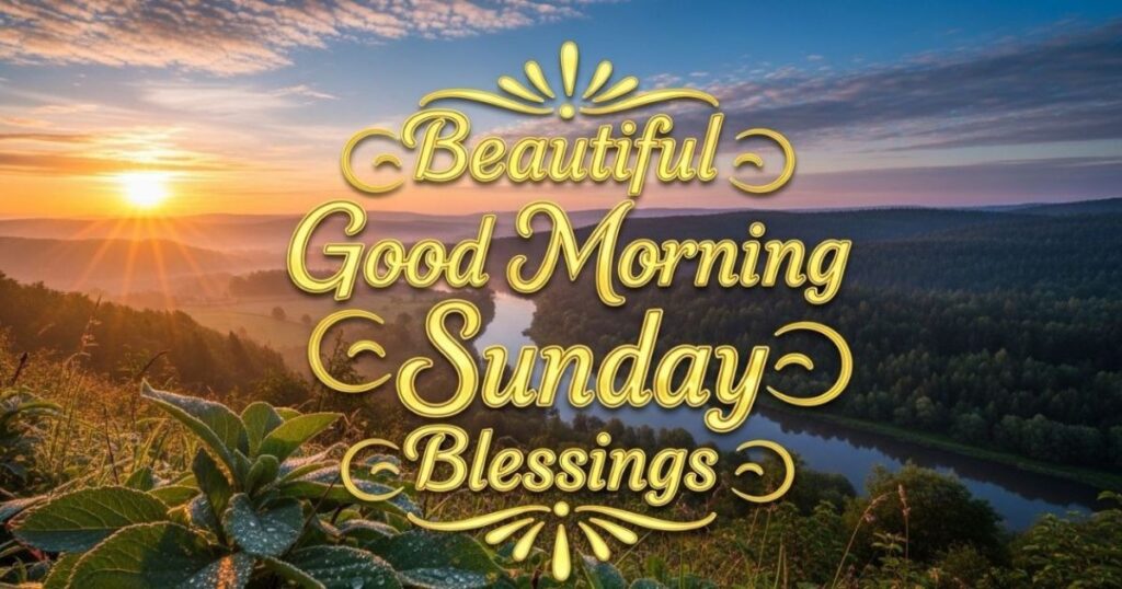 Beautiful Good Morning Sunday Blessings to Start the Day