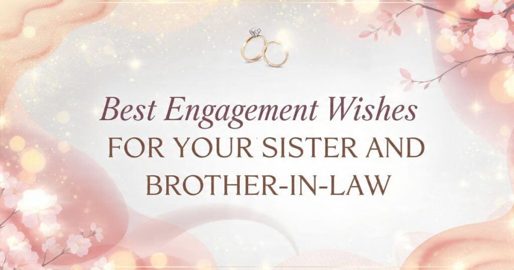 Best Engagement Wishes for Your Sister and Brother-in-Law