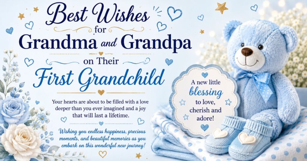 Best Wishes for Grandma and Grandpa on Their First Grandchild