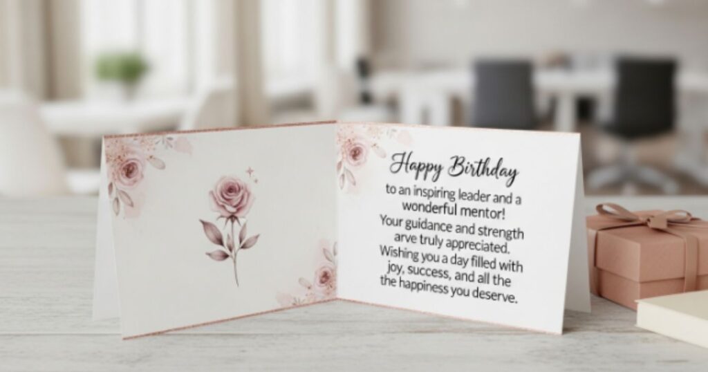 Birthday Message Ideas for Boss Card and Email