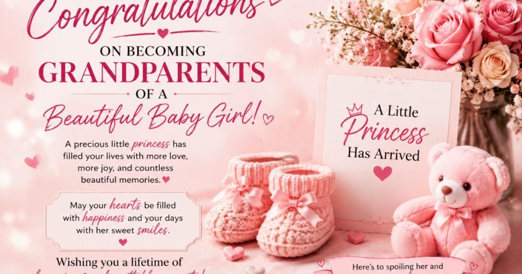 Congratulations Wishes for Grandparents of a Baby Girl
