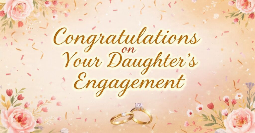 Congratulations on Your Daughter’s Engagement