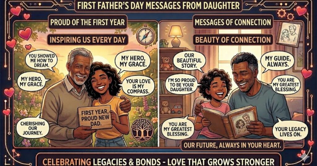 First Father's Day Messages from Daughter