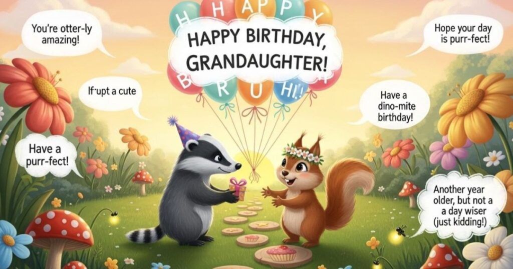 Funny and Cute Birthday Wishes for Granddaughter