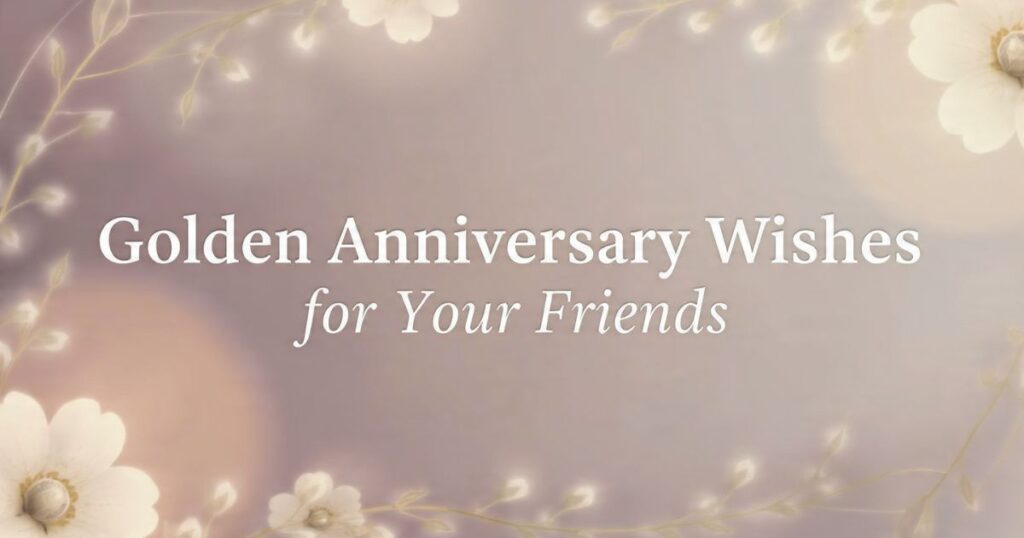 Golden Anniversary Wishes for Your Friends