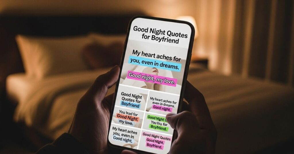 Good Night Quotes for Boyfriend (Meaningful and Shareable Lines)