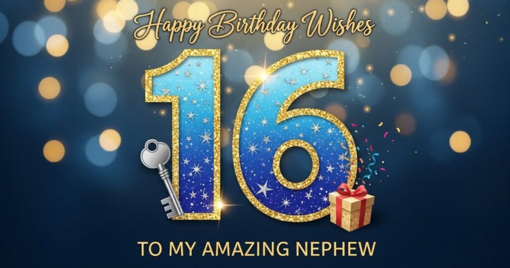 Happy Birthday Wishes for Nephew on His Sweet 16