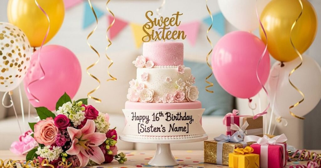 Happy Birthday Wishes for Sister on Her Sweet 16