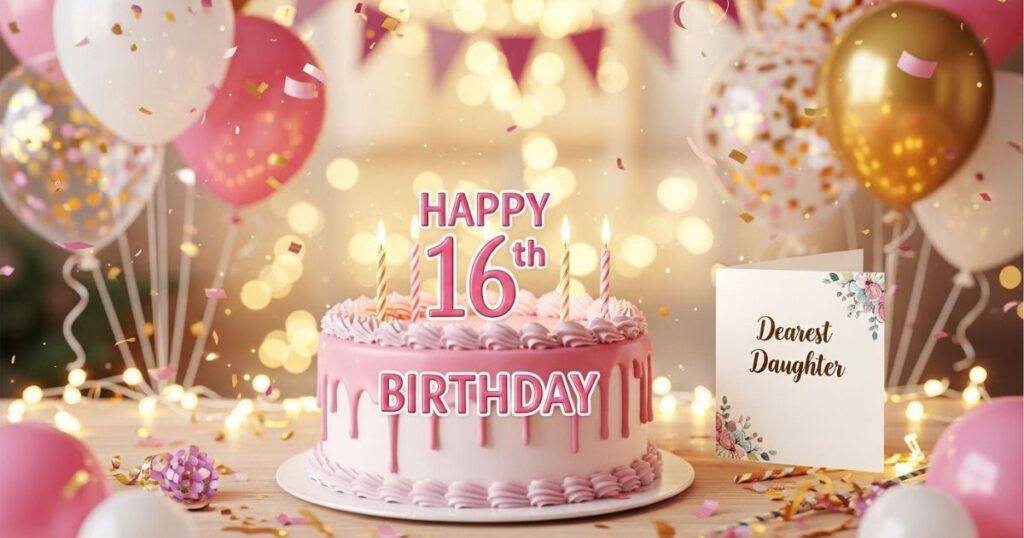 Happy Sweet 16 Birthday Wishes for Daughter