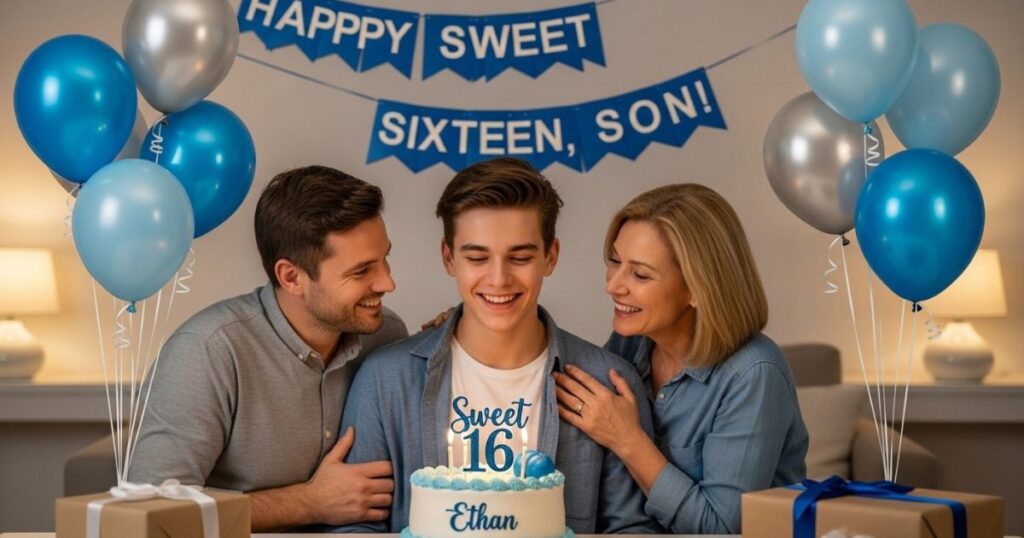 Happy Sweet 16 Birthday Wishes for Son