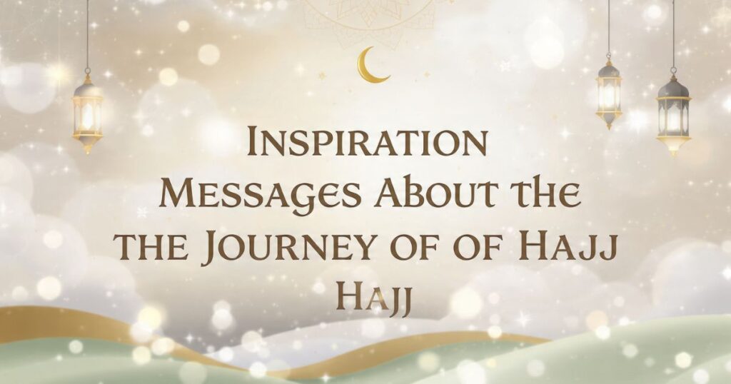 Inspirational Messages About the Journey of Hajj