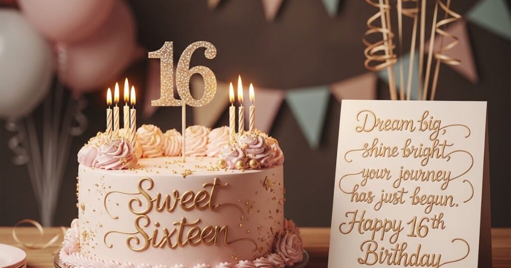 Inspirational Sweet 16 Birthday Wishes