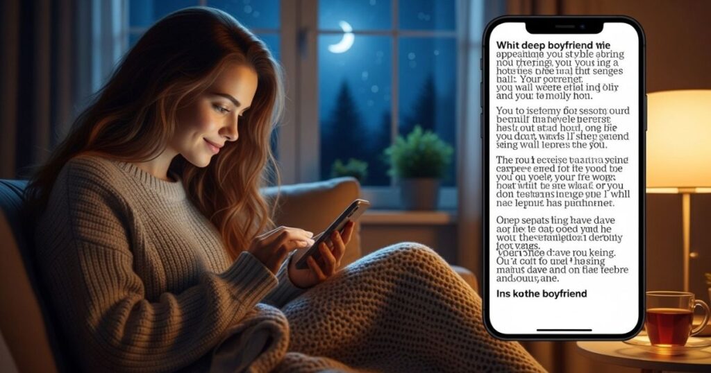 Long Good Night Paragraphs for Boyfriend to Express Deep Love
