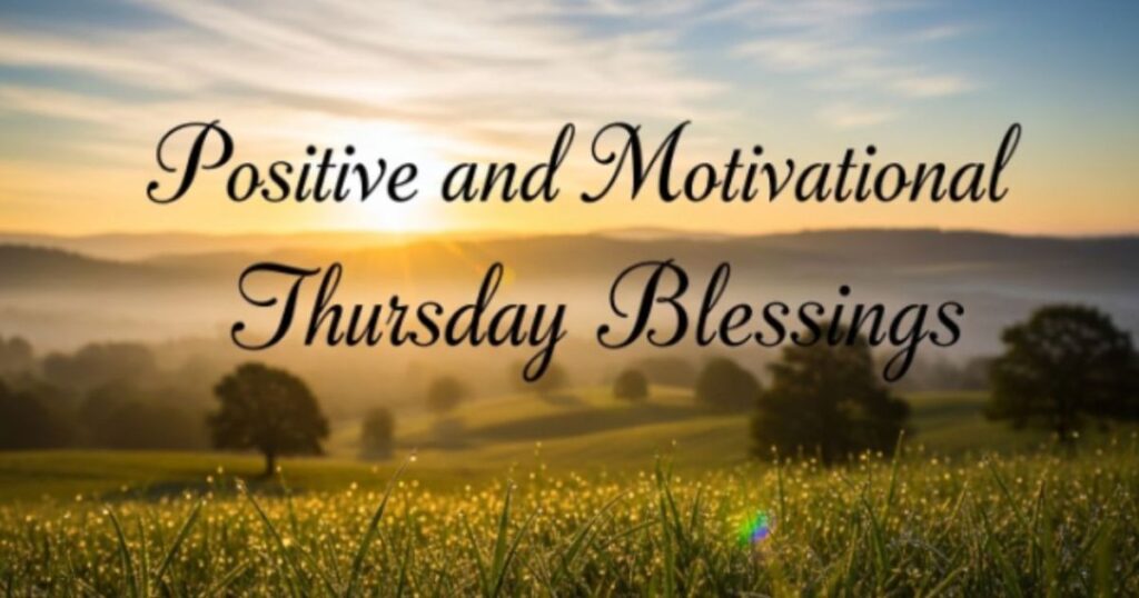 Positive and Motivational Thursday Blessings