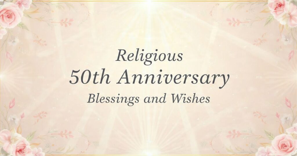 Religious 50th Anniversary Blessings and Wishes