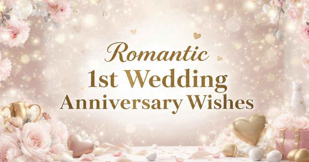 Romantic 1st Wedding Anniversary Wishes