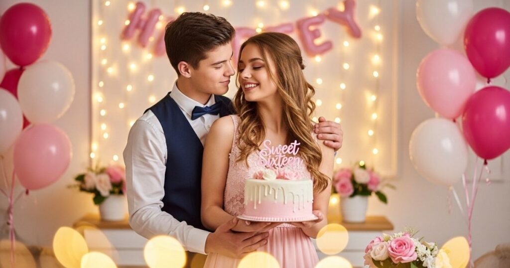 Romantic Touch Sweet 16 Wishes with an Affectionate Edge