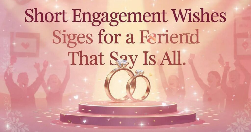 Short Engagement Wishes for a Friend That Say It All