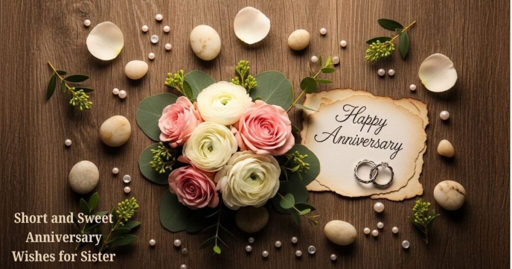 Short and Sweet Anniversary Wishes for Sister