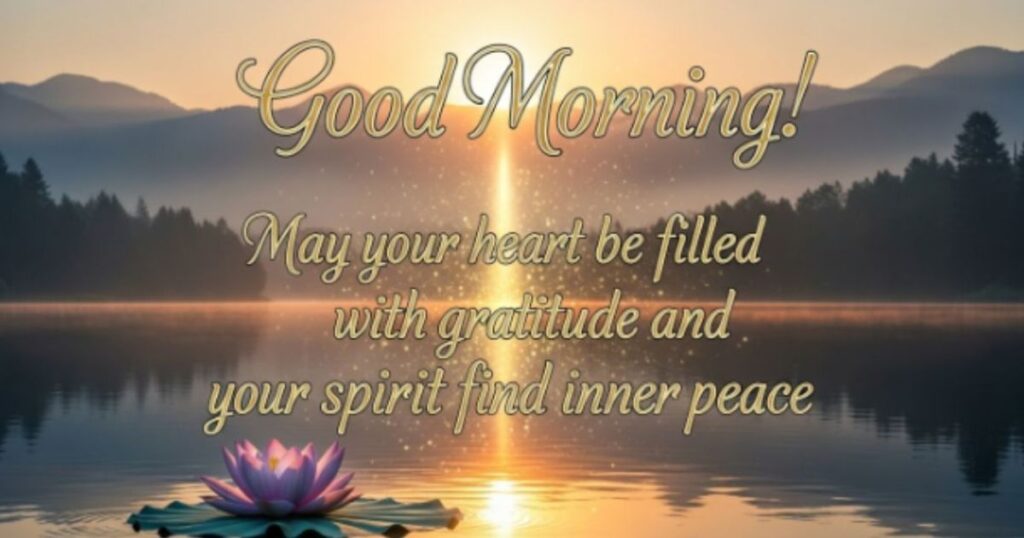 Spiritual Good Morning Messages for Gratitude and Inner Peace