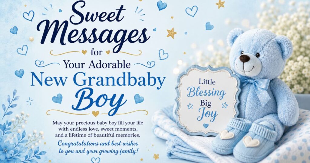 Sweet Messages for Your Adorable New Grandbaby Boy