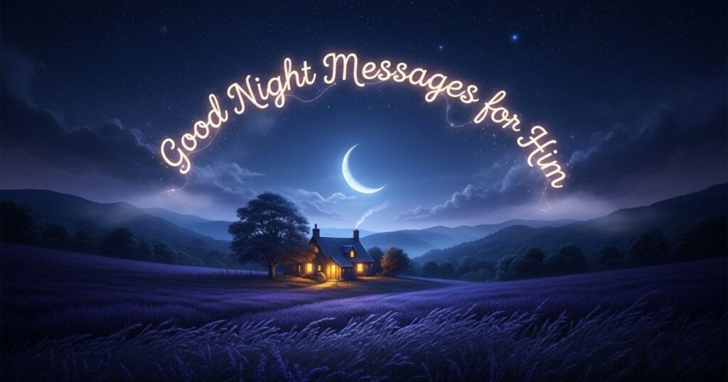 Sweet and Cute Good Night Messages for Him