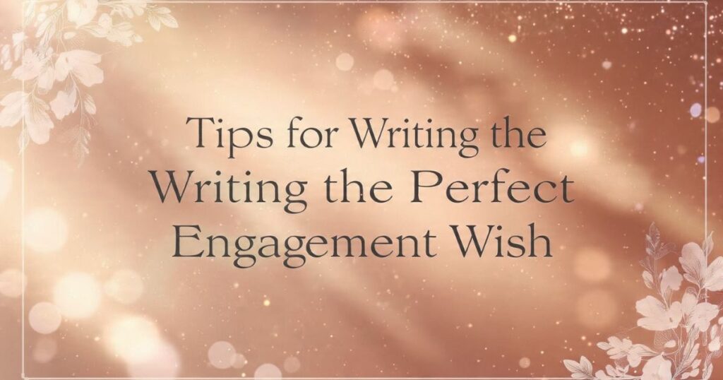 Tips for Writing the Perfect Engagement Wish