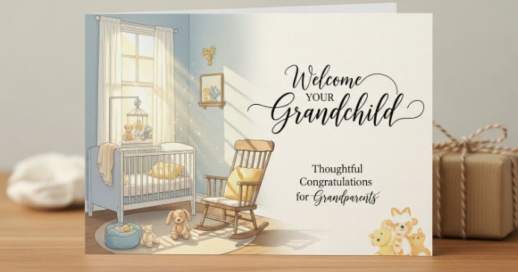 Welcome Your Grandchild Thoughtful Congratulations for Grandparents