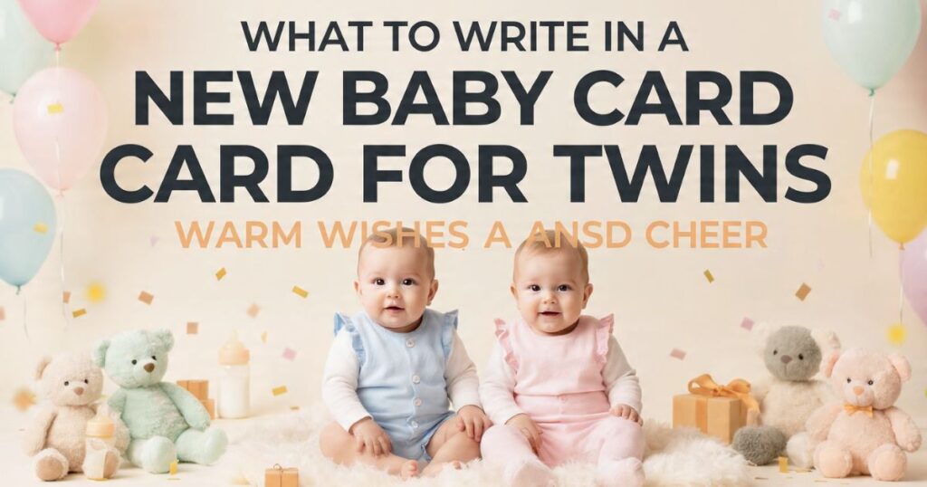 What to Write in a New Baby Card for Twins Warm Wishes and Cheer