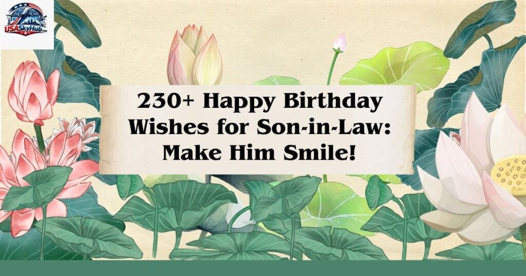 son in law birthday wishes
